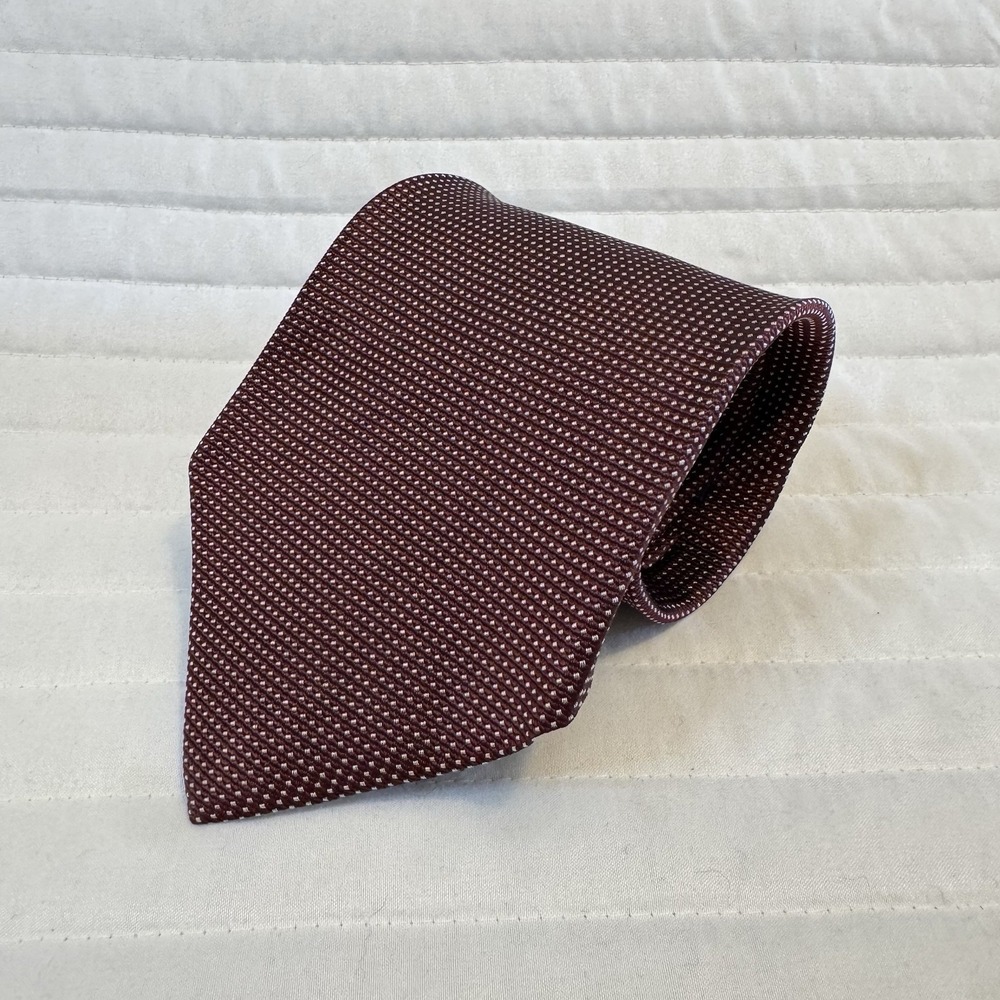 Mens Ties Club Dark Red Necktie Classic